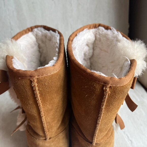 ** Koolaburra by Ugg boots Bow fur lined Womens 8 - Picture 10 of 13